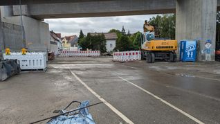 Noch bis Ende September ist die Aidlinger Straße am Ortsausgang von Ehningen gesperrt.