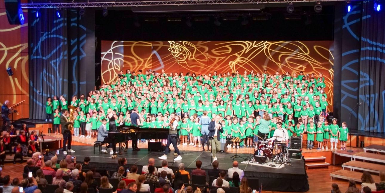 Eine Szene bei der Sing-Pause 2023.