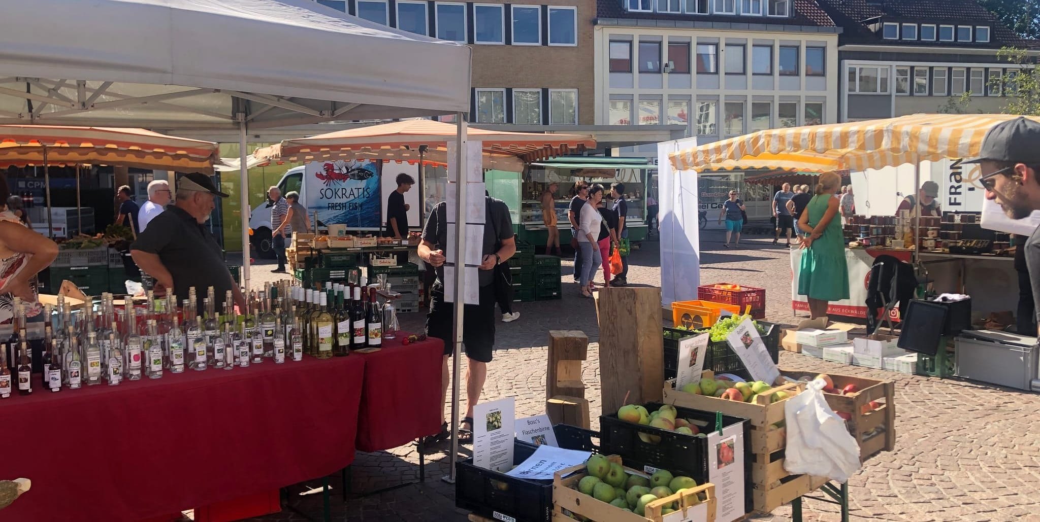 Wegen der Baustelle geht es diesmal in Richtung Untere Vorstadt und Mercedesstraße.