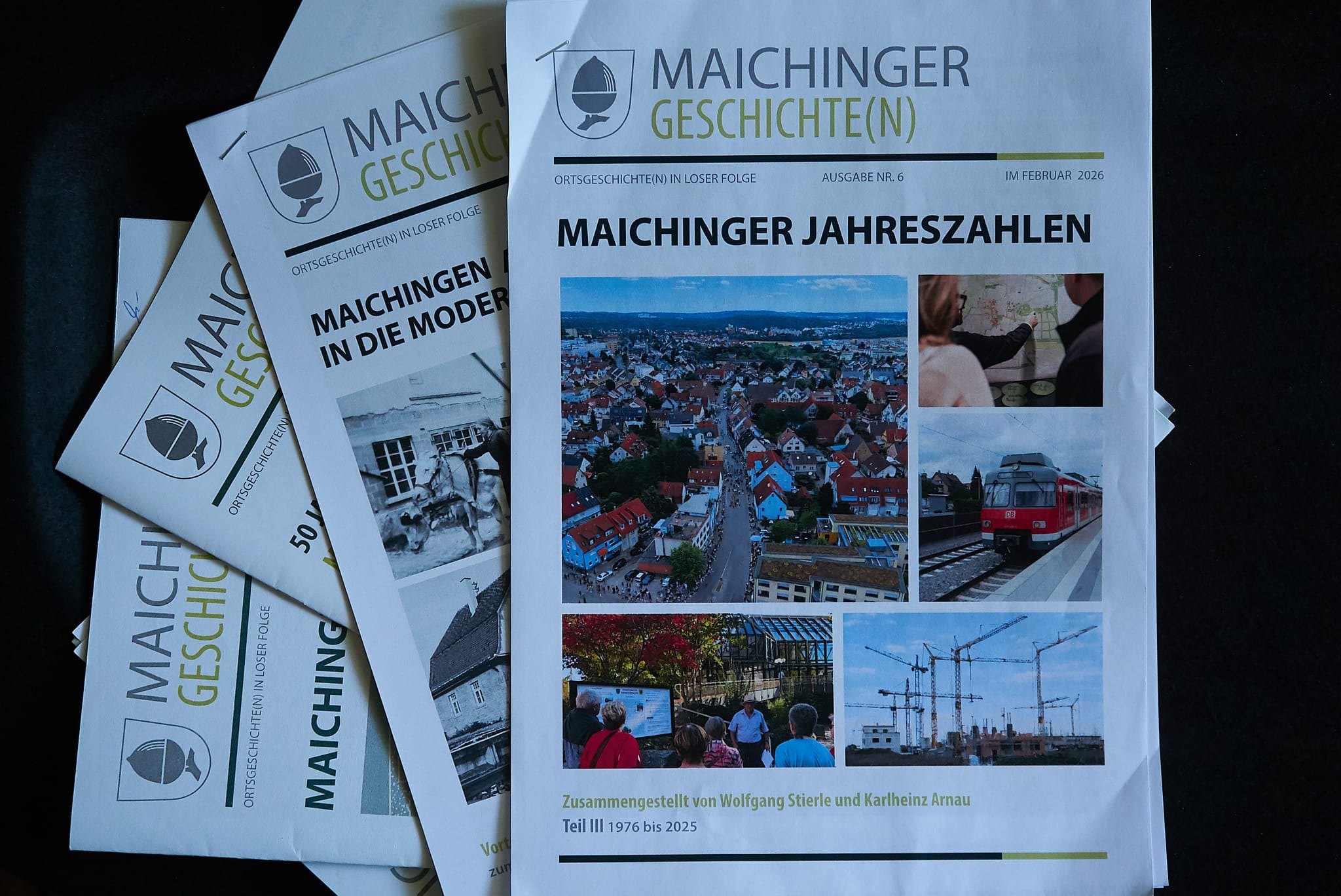 Teil III der Maichinger Jahreszahlen und vorherige Ausgaben von "Maichinger Geschichte(n)"