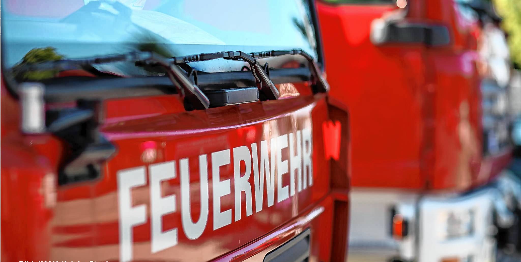 Die Feuerwehr ist bereits vor Ort.