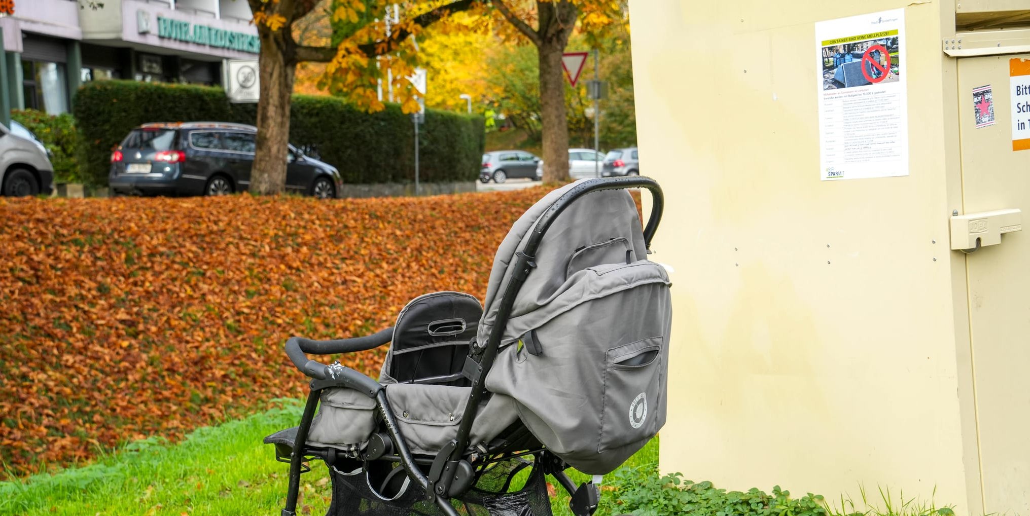 Sogar ausgediente Kinderwagen werden neben den Containern im Kreis Böblingen abgestellt.