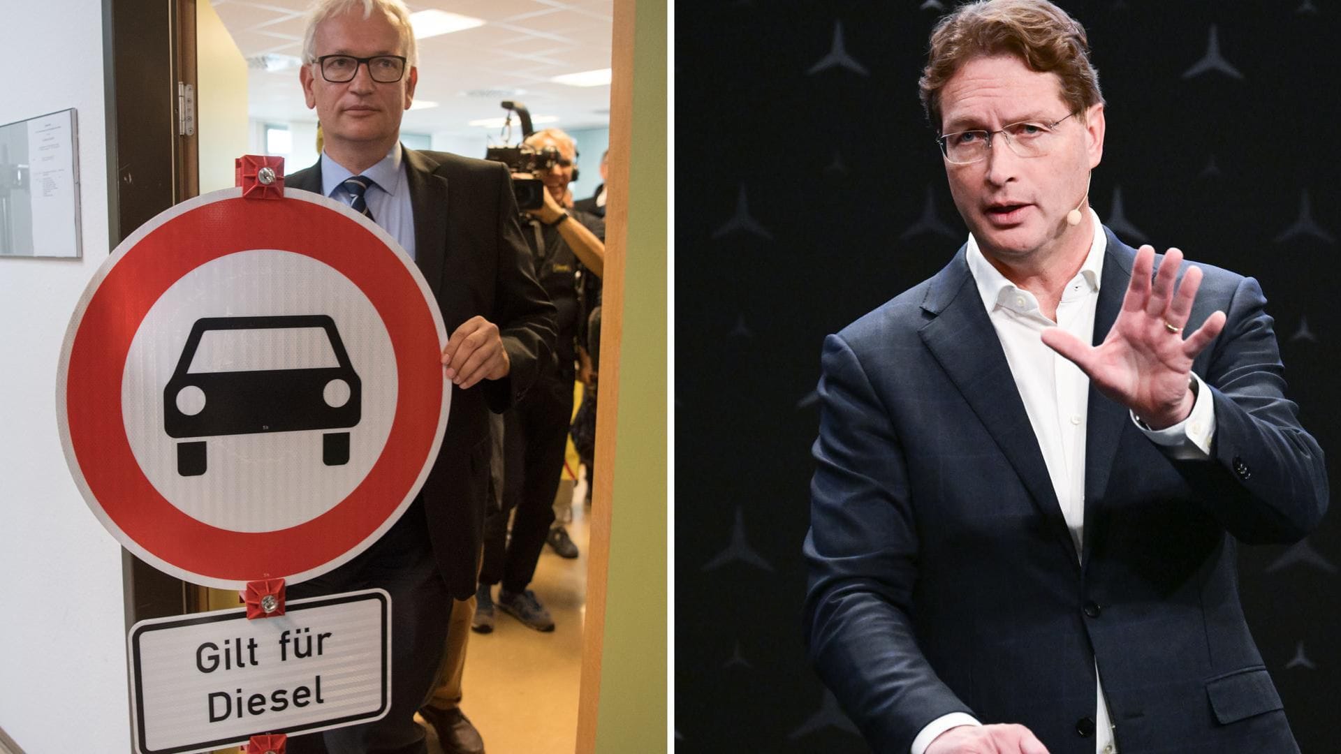 Umweltschützer Jürgen Resch (li.) hatte zeitweise großen Respekt vor dem Klima-Engagement von Mercedes-Chef Ola Källenius (re.).