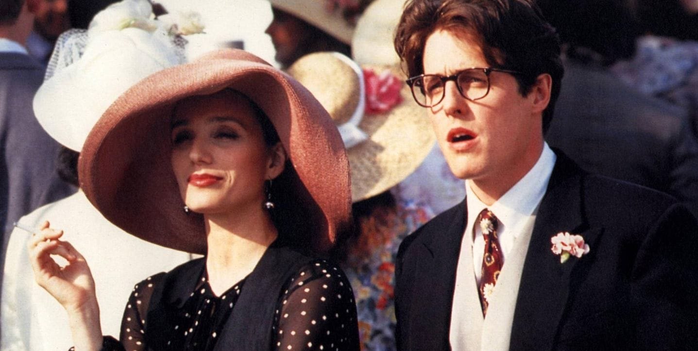 Kristin Scott Thomas und Hugh Grant in „Vier Hochzeiten und ein Todesfall“.