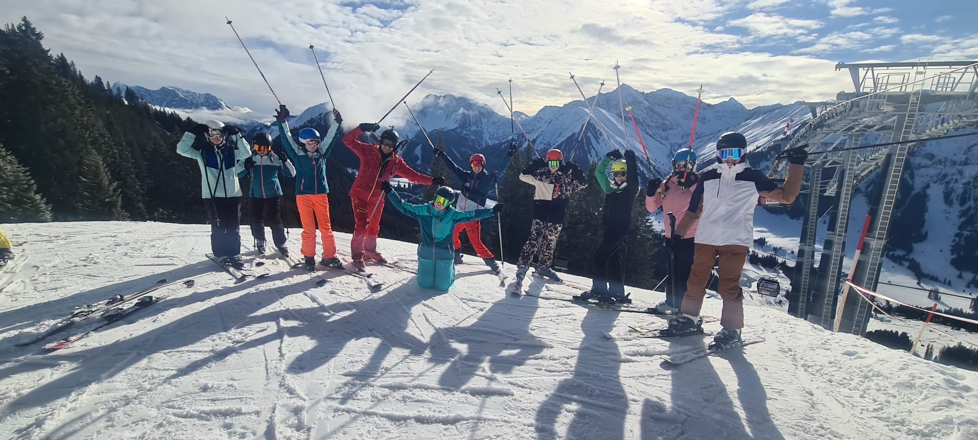 Jede Menge Spaß im Schnee hatten die 180 Teilnehmer beim 23. Sindelfinger Schulskitag.