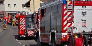 Die Dagersheimer Feuerwehr bei einem Einsatz. Samstag und Sonntag wird der 150. Geburtstag gefeiert.