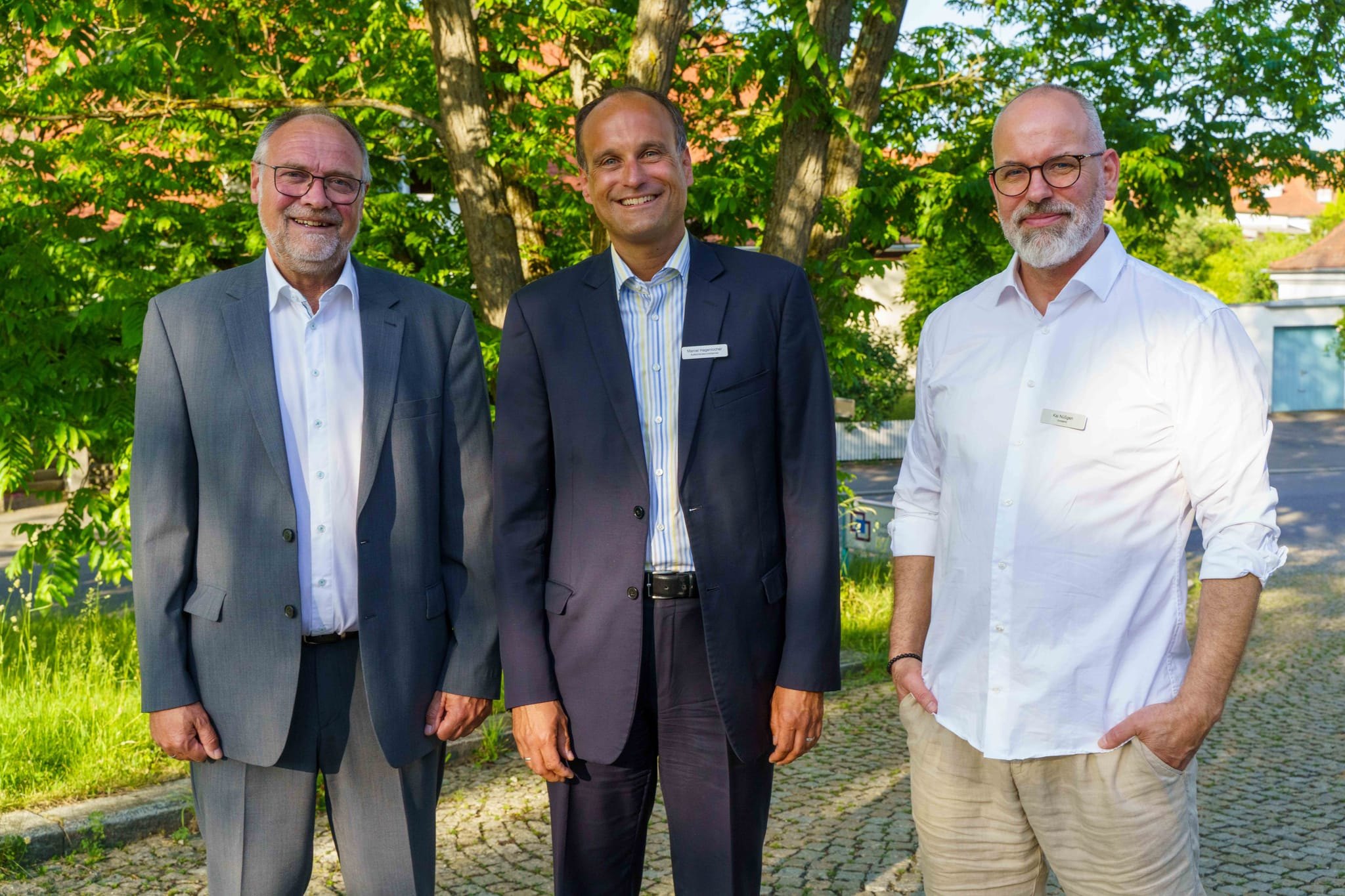 Eingespieltes Führungsteam bei der Baugenossenschaft Sindelfingen (von links). Christian Zeisler (ehrenamtlicher Vorstand), Aufsichtsratsvorsitzender Marcel Hagenlocher und Kai Nüßgen (hauptamtlicher Vorstand).