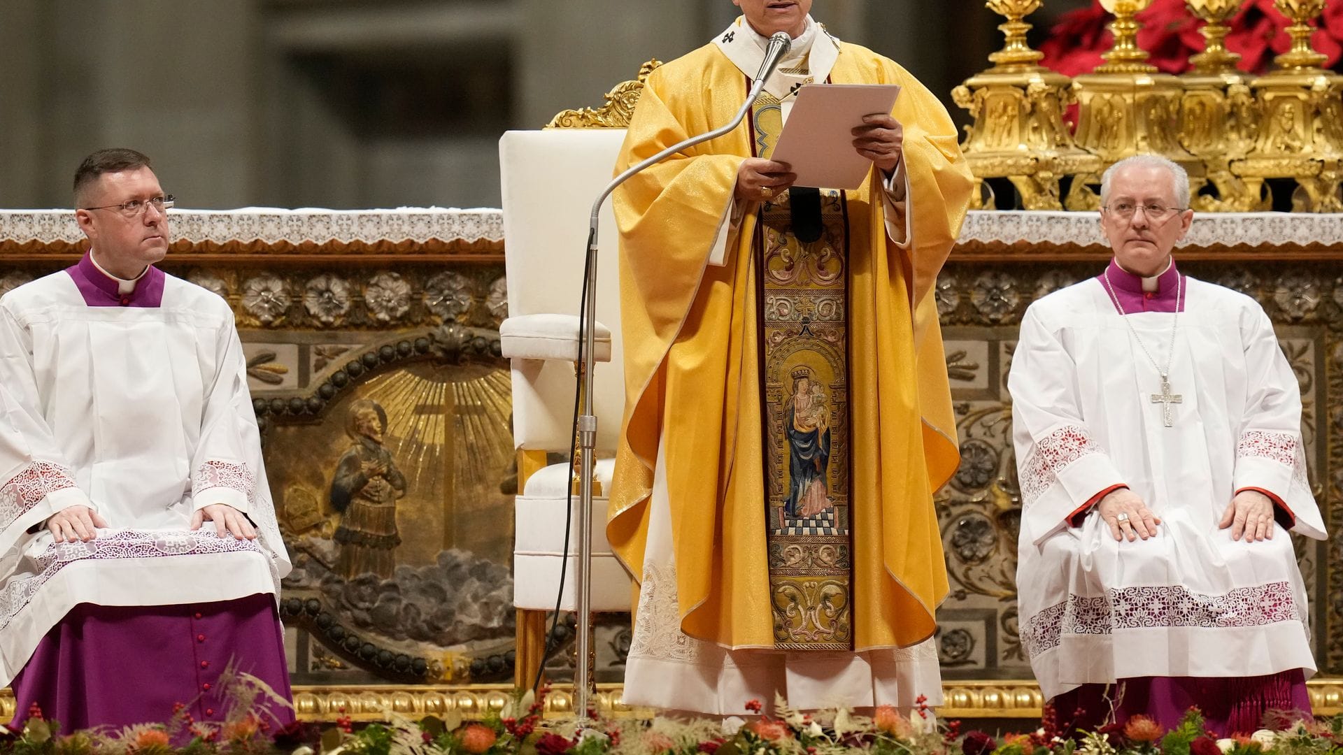 Der Pontifex sprach im voll besetzten Petersdom.