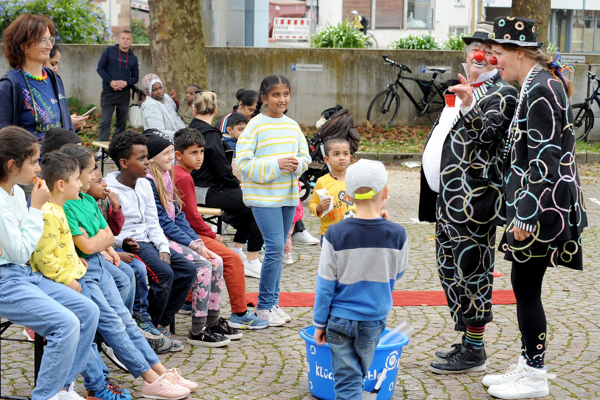 Spiel und Spaß beim Parkplatzfest.