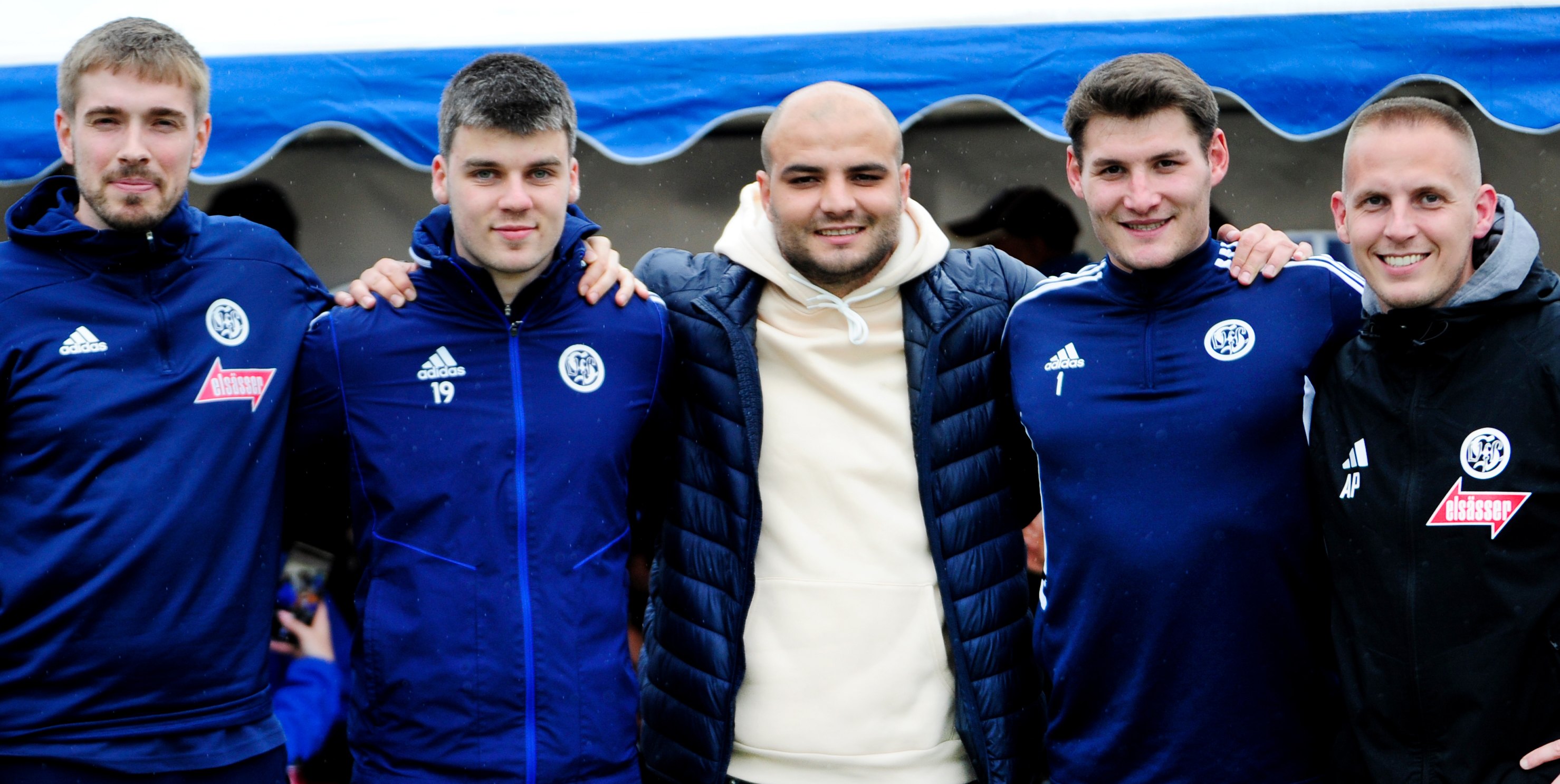 Von links: Noah Sautter, Finn Edelmann, Endrit Syla, Alexander Bachmann und Alexander Pretsch wurden verabschiedet.