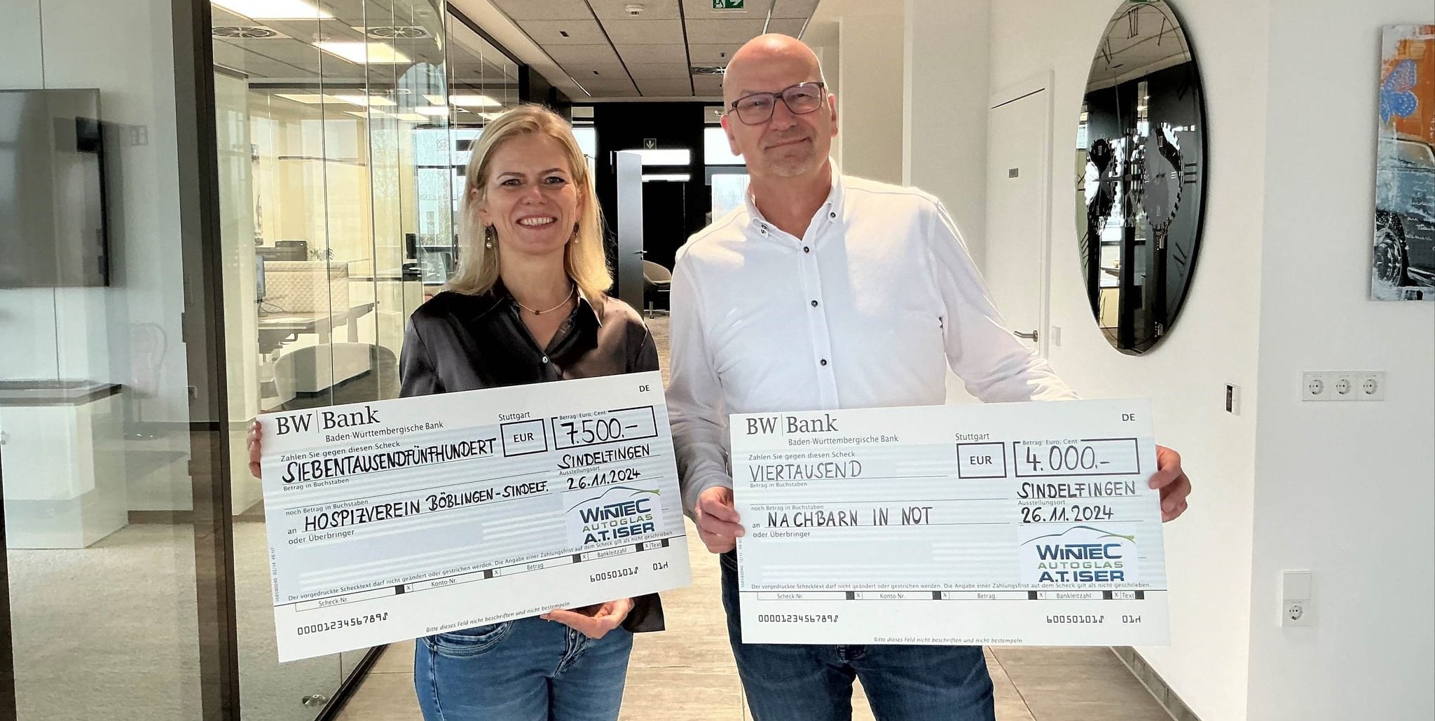 Grozügig: Gabriele Iser und Thomas Iser