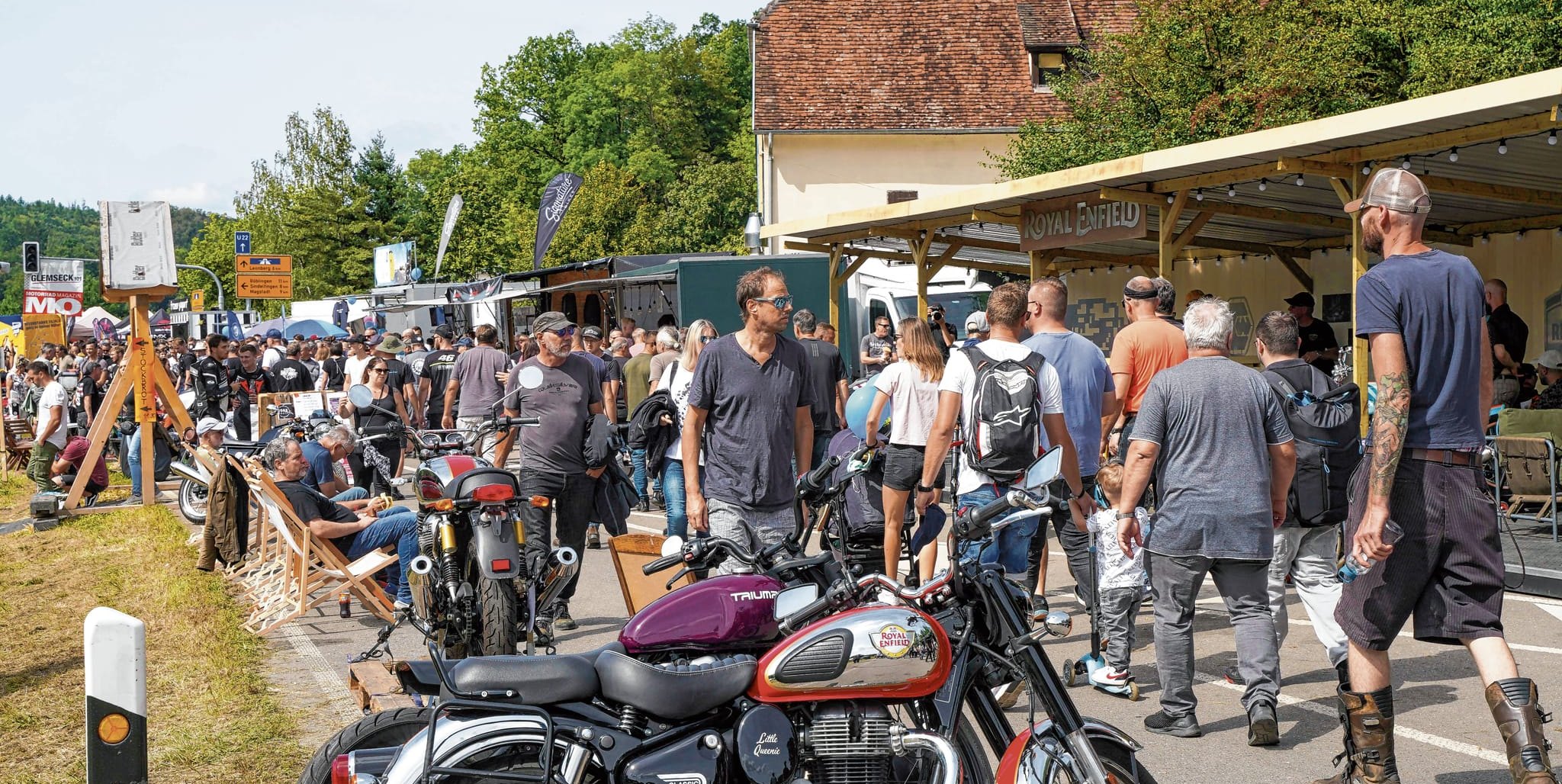 Immer sehenswert: die Händlermeile beim Glemseck 101.