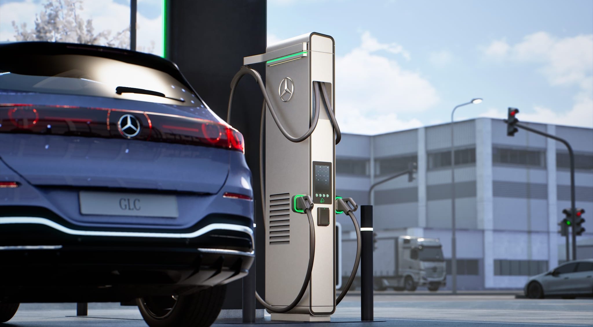 Mercedes-Benz erweitert sein eigenes Schnellladenetz um eine neue Generation von High-Power-Ladeinfrastruktur. Bild: z