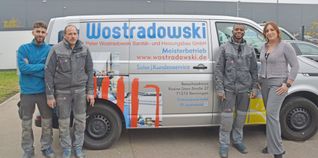 Ein starkes Team: Asim Almaho, Peter Wostradowski, Mamoudou Kanté und Julia Wostradowski (von links).