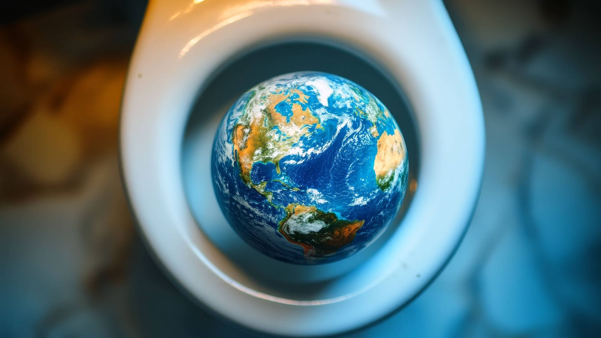 Ob in Zukunft das schlimmste oder nächst-schlimmste Klimaszenario  eintritt, ist im Prinzip egal. Denn die Menschheit findet auch ohne die menschgemachte Erderwärmung genügend Wege, um den Planeten „das Klo“ runterzuspülen.