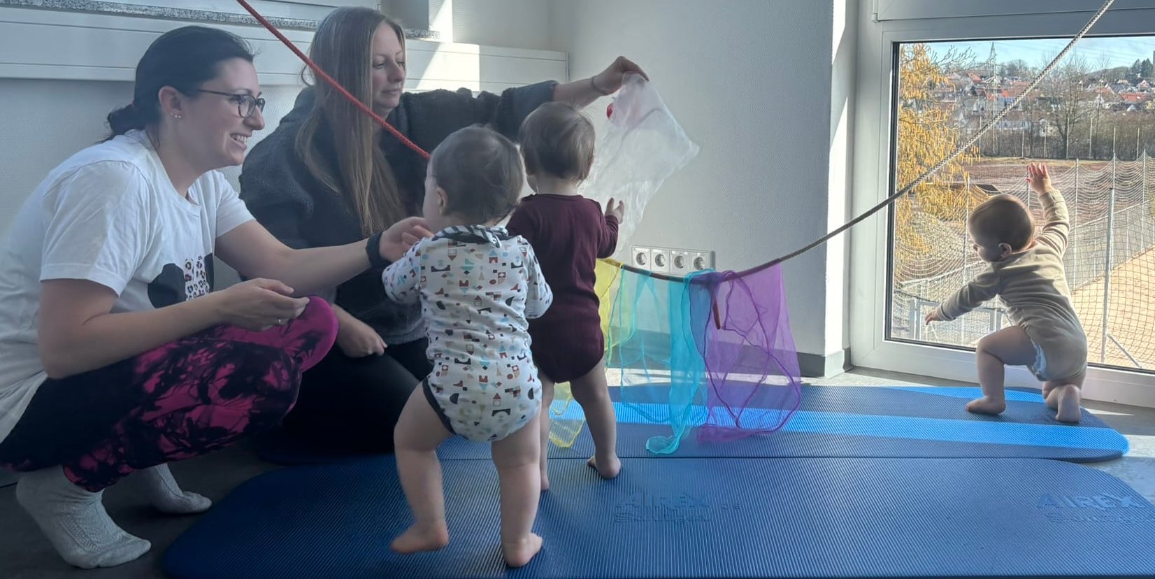 Babys entdecken die (Sport-)Welt.