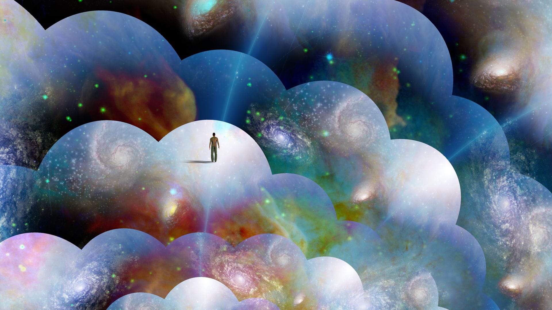 In der Physik wird kontrovers diskutiert, ob unsere Welt ein Teil eines Multiversums ist. Demnach könnte  es parallel existierende, verschiedene Welten geben, die gemeinsam beim Urknall entstanden sind.