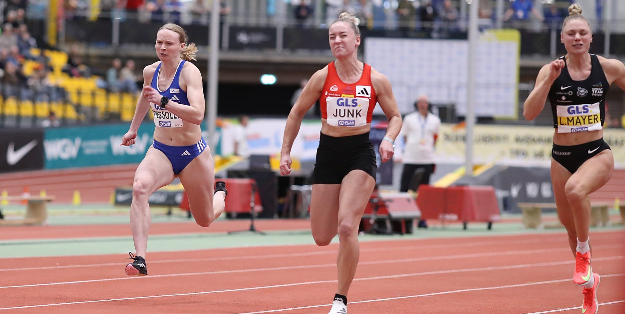 Jessica-Bianca Wessolly (links) ist über die 200 Meter eine sichere Bank für den VfL Sindelfingen.