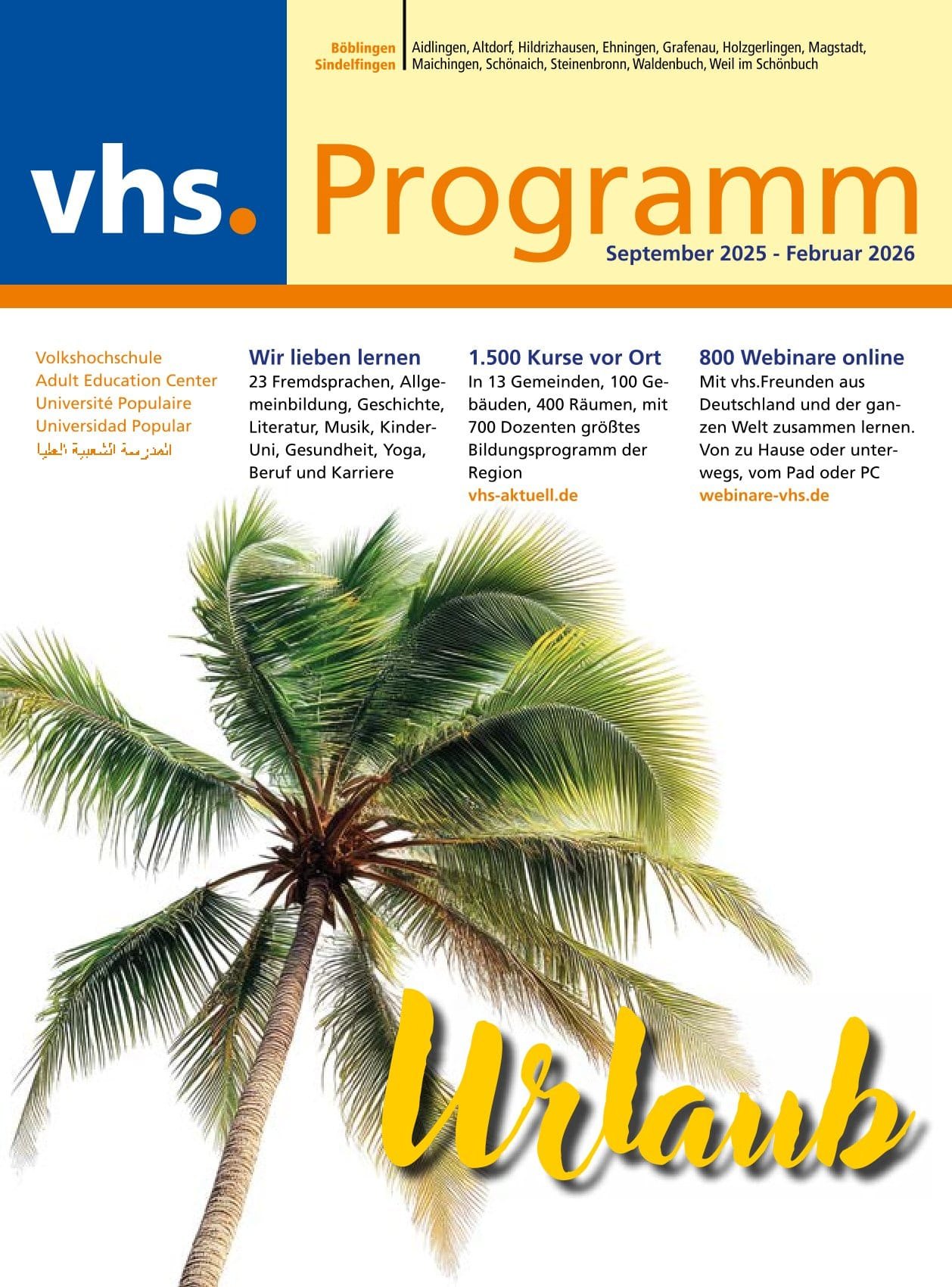 Das neue Semester begtinnt am 22. September.