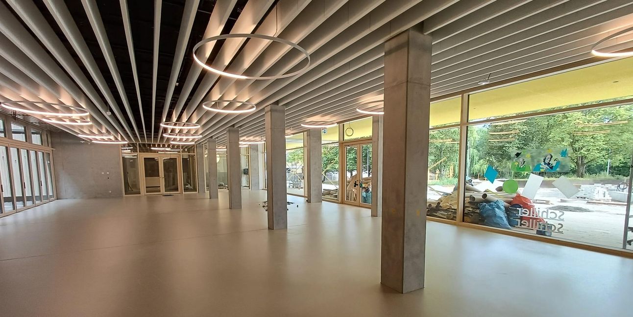 Der Saal soll als Mensa und als Versammlungsstätte dienen.