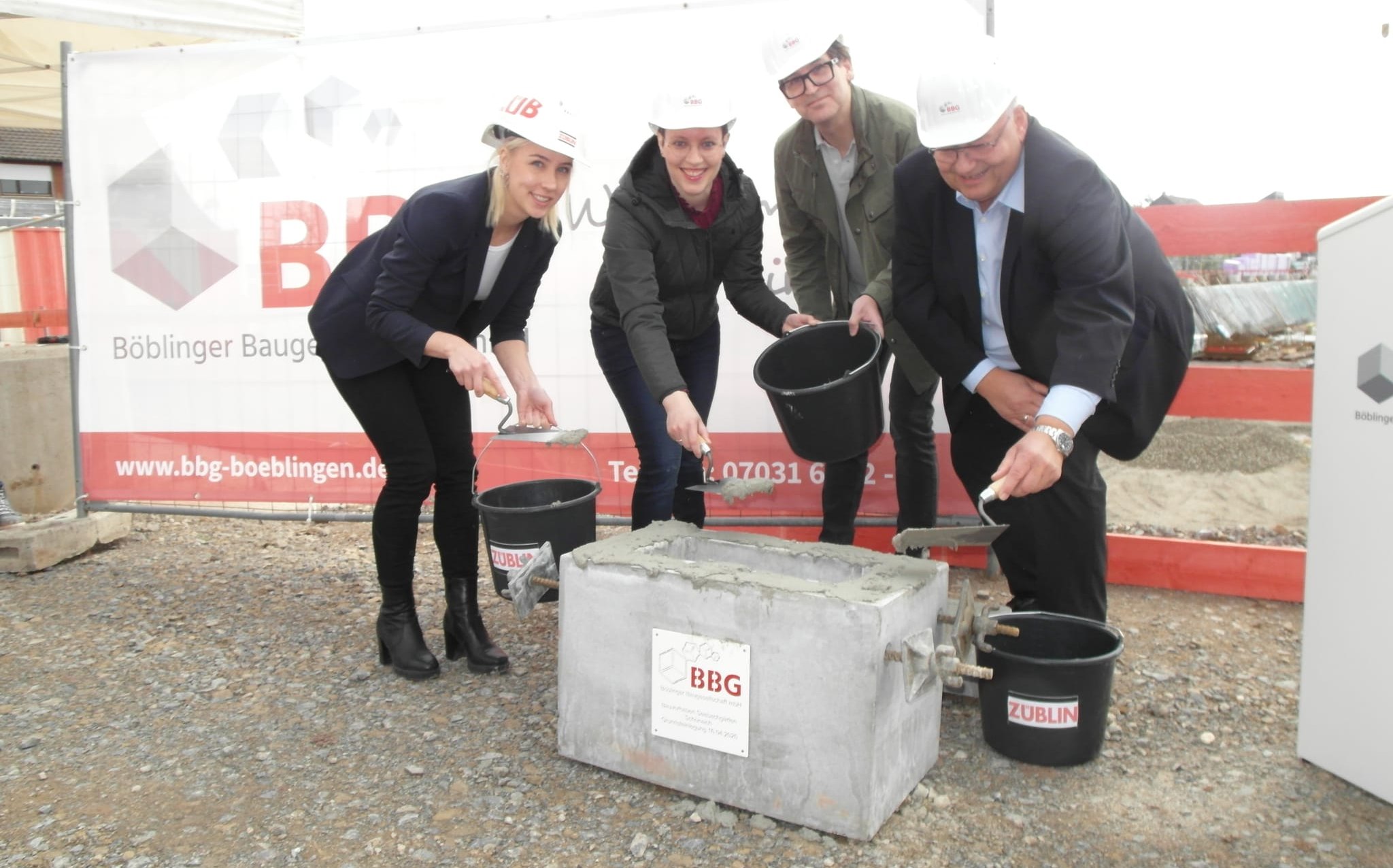 Maylin Fischer, Anna Walther, Alexander Bichler, Rainer Ganske (von links).