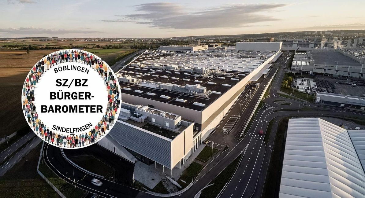 2020 wurde im Sindelfinger Mercedes-Werk die „Factory 56“ eröffnet, die der Daimler-Konzern für 730 Millionen Euro gebaut hat. Klares Zeichen: Der größte Arbeitgeber der Region sieht Sindelfingen als Standort für die Autoproduktion der Zukunft. Bild: z/Grafiken: Teufel