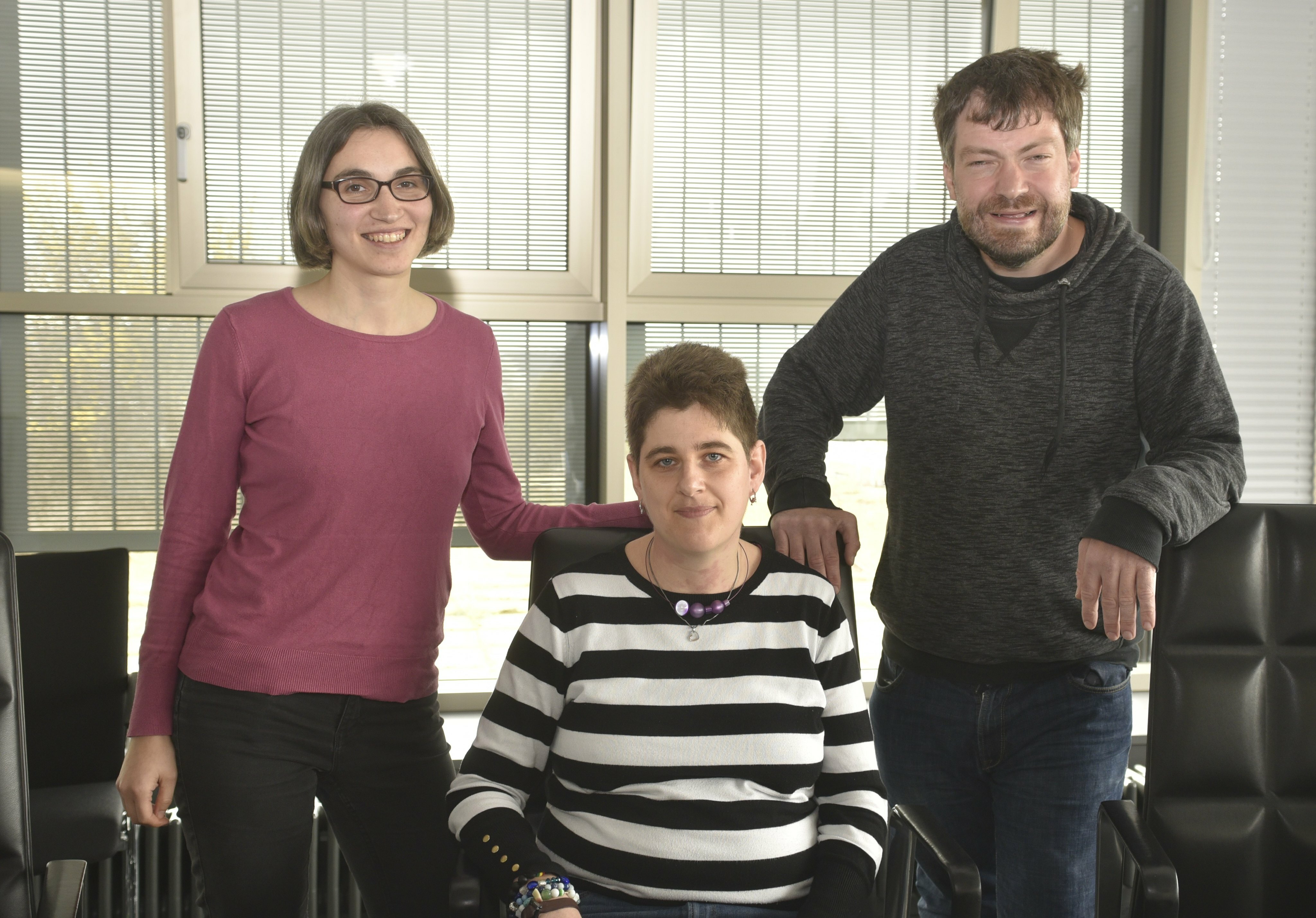 Vorerst nur für eine kurze Amtszeit ein Trio: die Behindertenbeauftragten Lisa Zeller (links) und Utz Mörbe sowie Miriam Gfrörer, die frisch gewählte Vorsitzende des Teilhabe-Beirats.