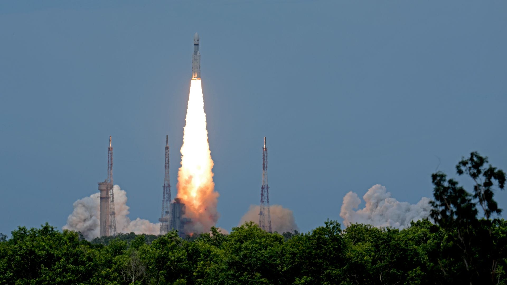 Die indische Mondmission startet mit einer indischen Rakete. (Archivbild)