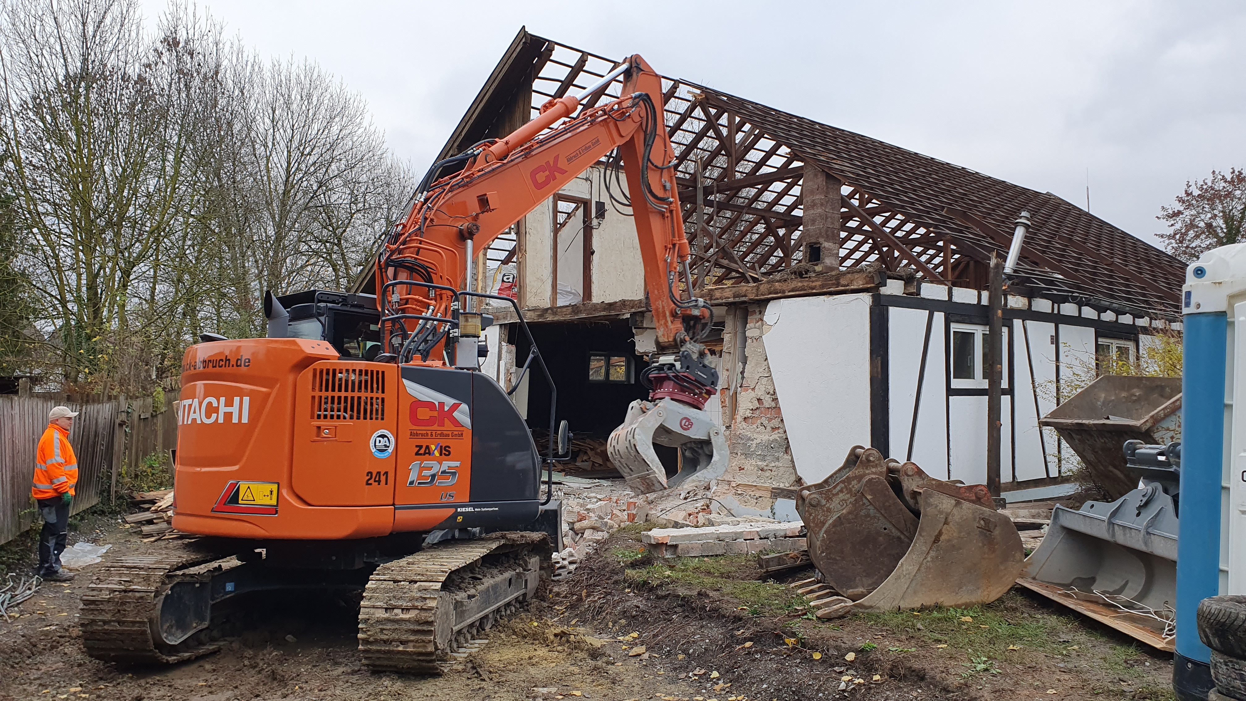 Der Bockstall wird abgerissen. Bild: Wegner