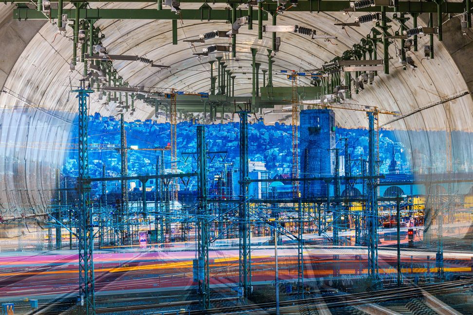 „Ausfahrt nach Frankfurt“: Ein Bild aus der neuen Serie „New Mobility 0711 des Sindelfinger Fotografen Wilhelm Betz.