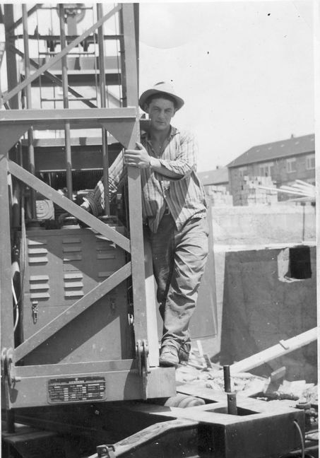 Bernardino Di Croce 1962 als Bauarbeiter bei der Baufirma Hans-Peter Lauffer in Villingen, Schwarzwald.
