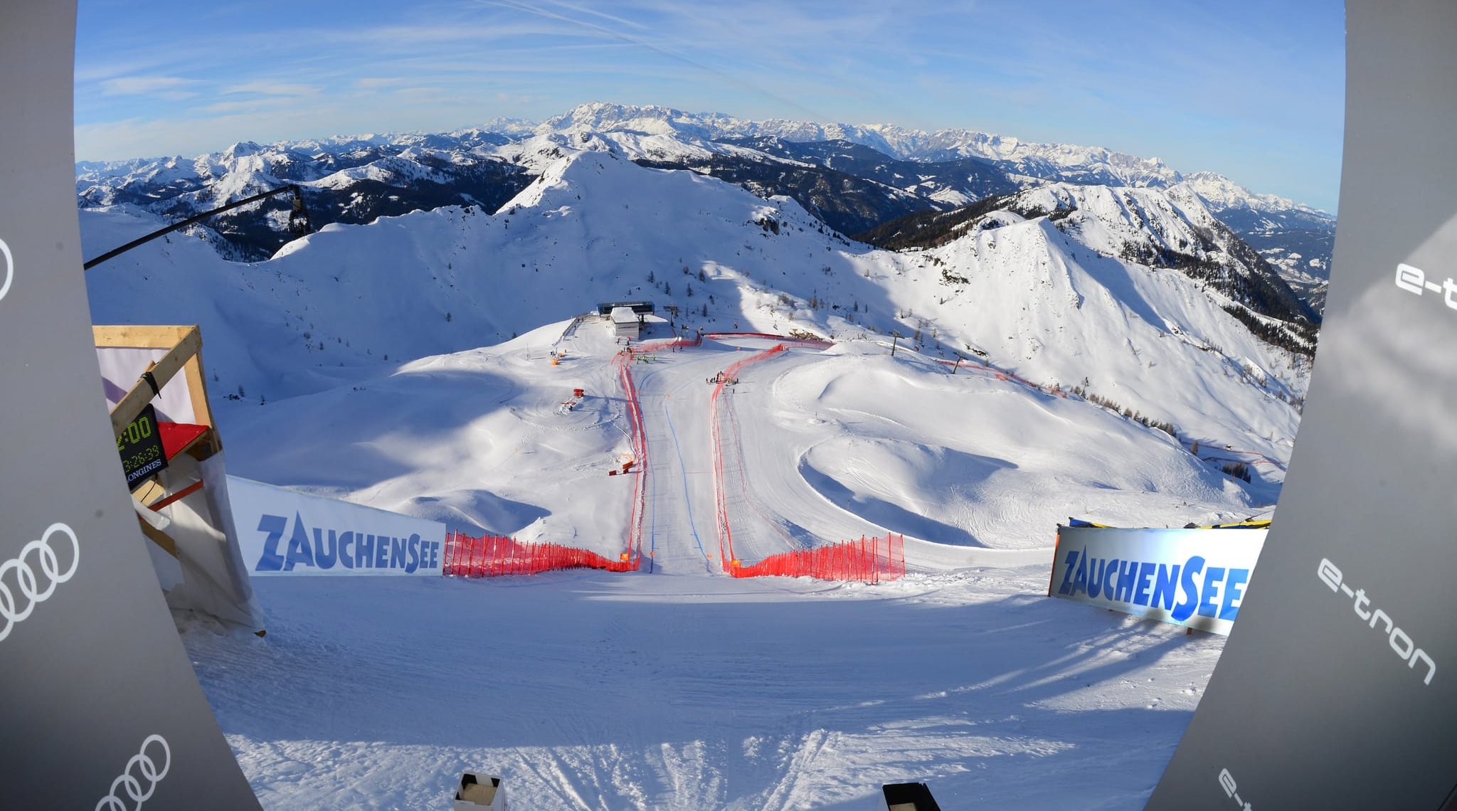 Der Starthang der Weltcup-Strecke.