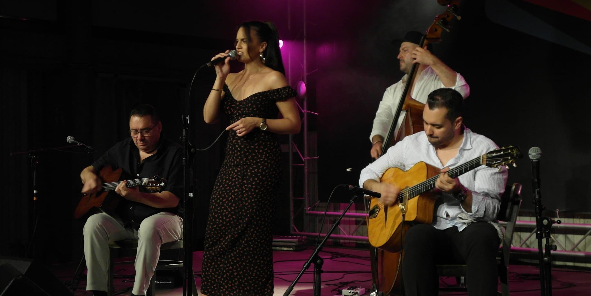 Joschi Graf, Cheyenne Graf, Joel Locher und Gismo Graf (von links) beim Auftritt in der Alten Tüv-Halle.