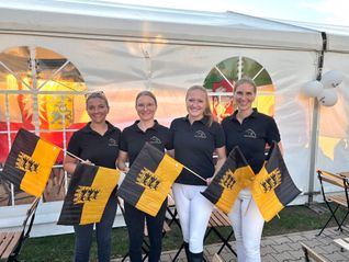 Vier Baden-Württembergerinnen: Karen-Annett Lampert,  Jana Schlotter, Lisa Buchhold und Marie-Christin Kogel (von links). Bild: Häusler