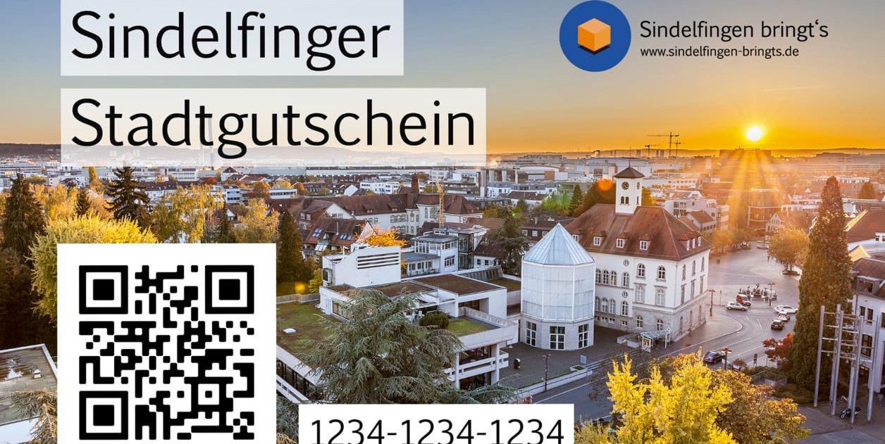 Bei der Corona-Krise eingeführt: der Sindelfinger Stadtgutschein.