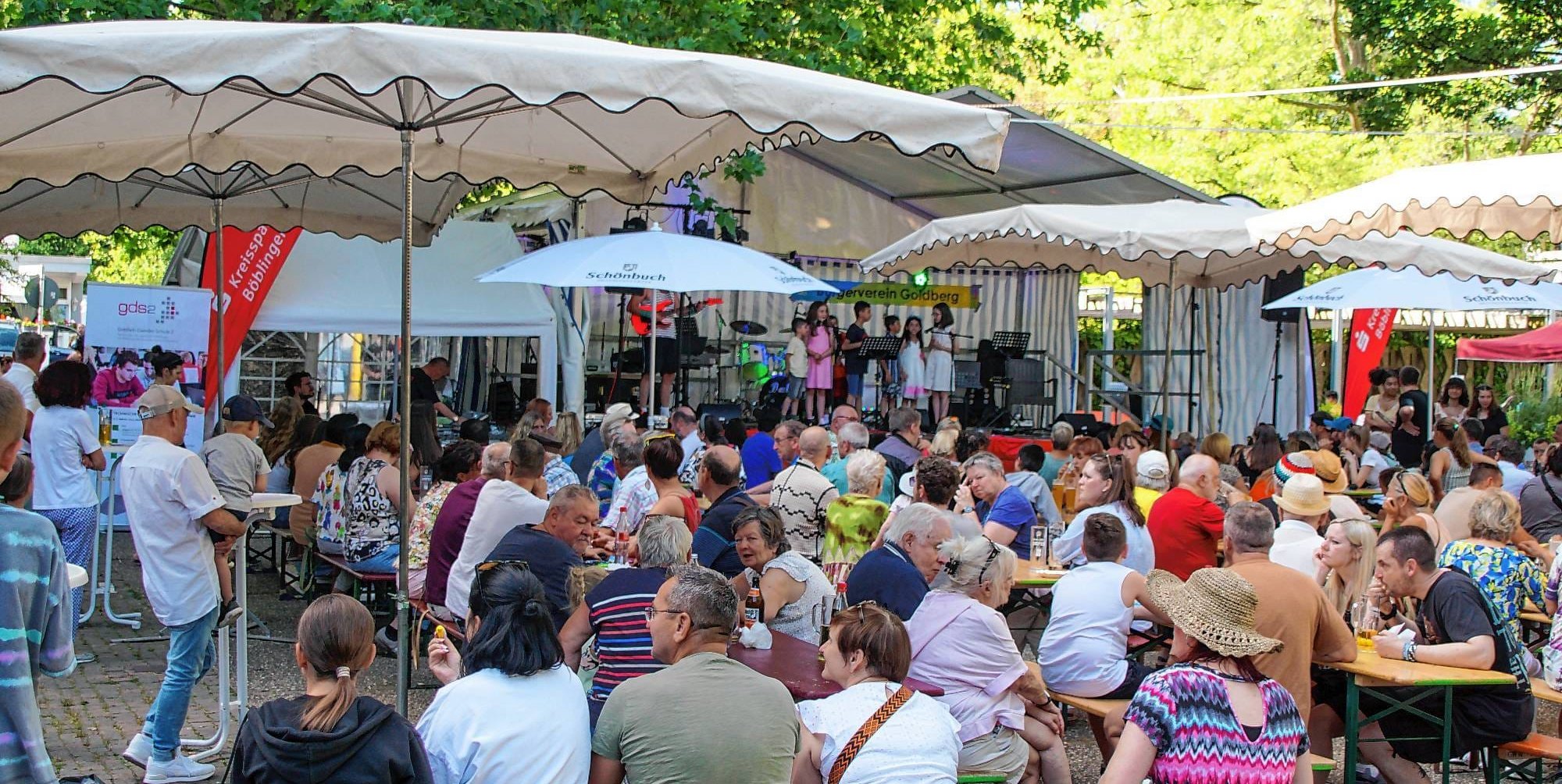 Das Stadtteilfest auf dem Goldberg ist immer wieder gut besucht.