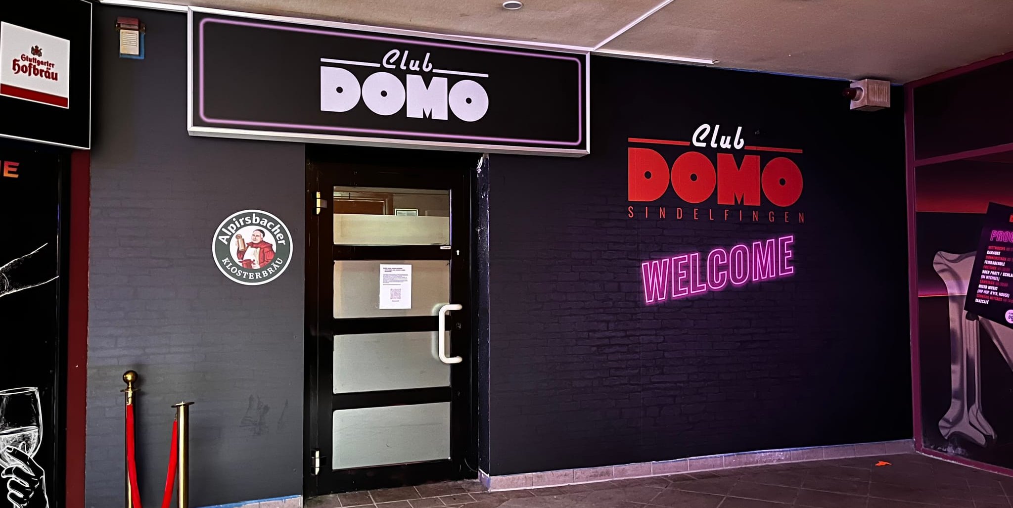 Der Eingang zum Club Domo in Sindelfingen. Ob die Location nach der Schließung im Mai noch einmal öffnet, ist derzeit unklar.