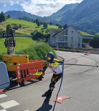 Lias Babinsky in Aktion.