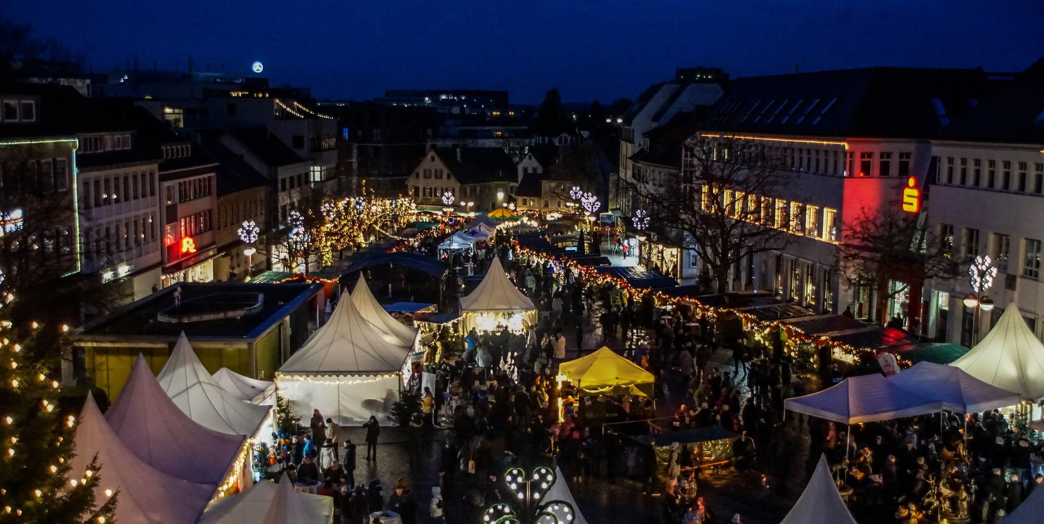 Der Sindelfinger Weihnachtsmarkt.  	Bild: Dettenmeyer/A