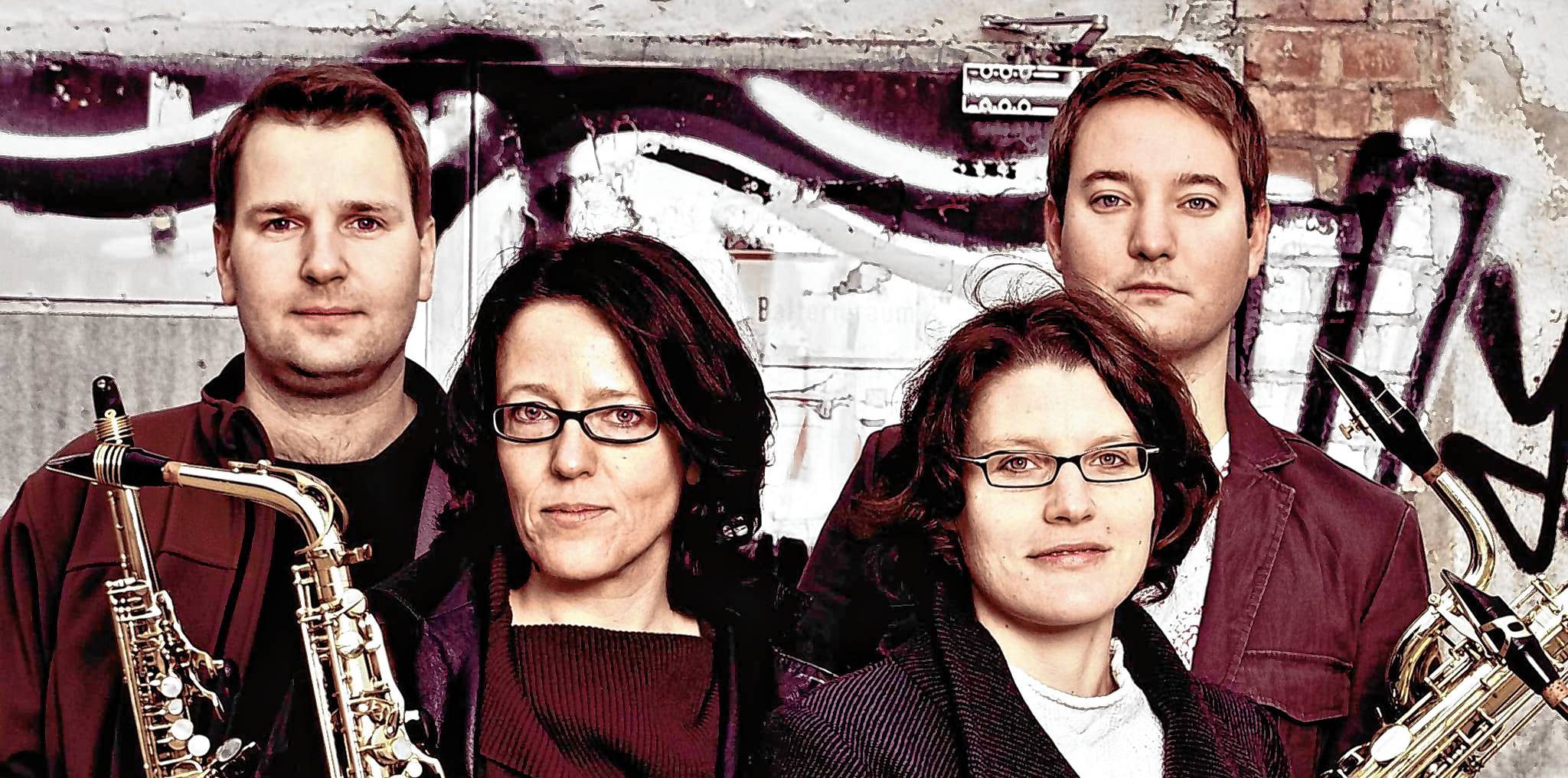 Das Ardey-Saxophonquartett musiziert am 6. Juli im Dätzinger Schlosshof.