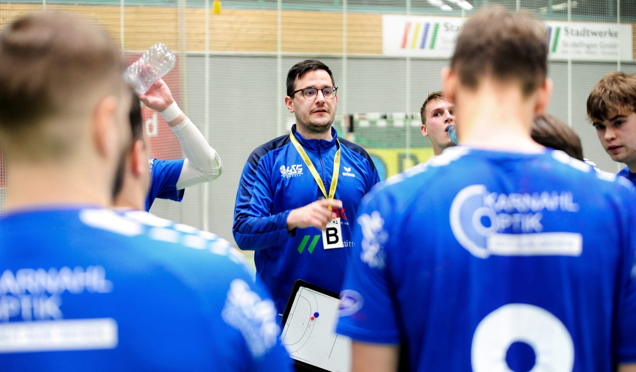 Trainer Tobias Petri und die HSG Böblingen/Sindelfingen II wollen gegen die SG Degmarn-Oedheim Revanche nehmen.