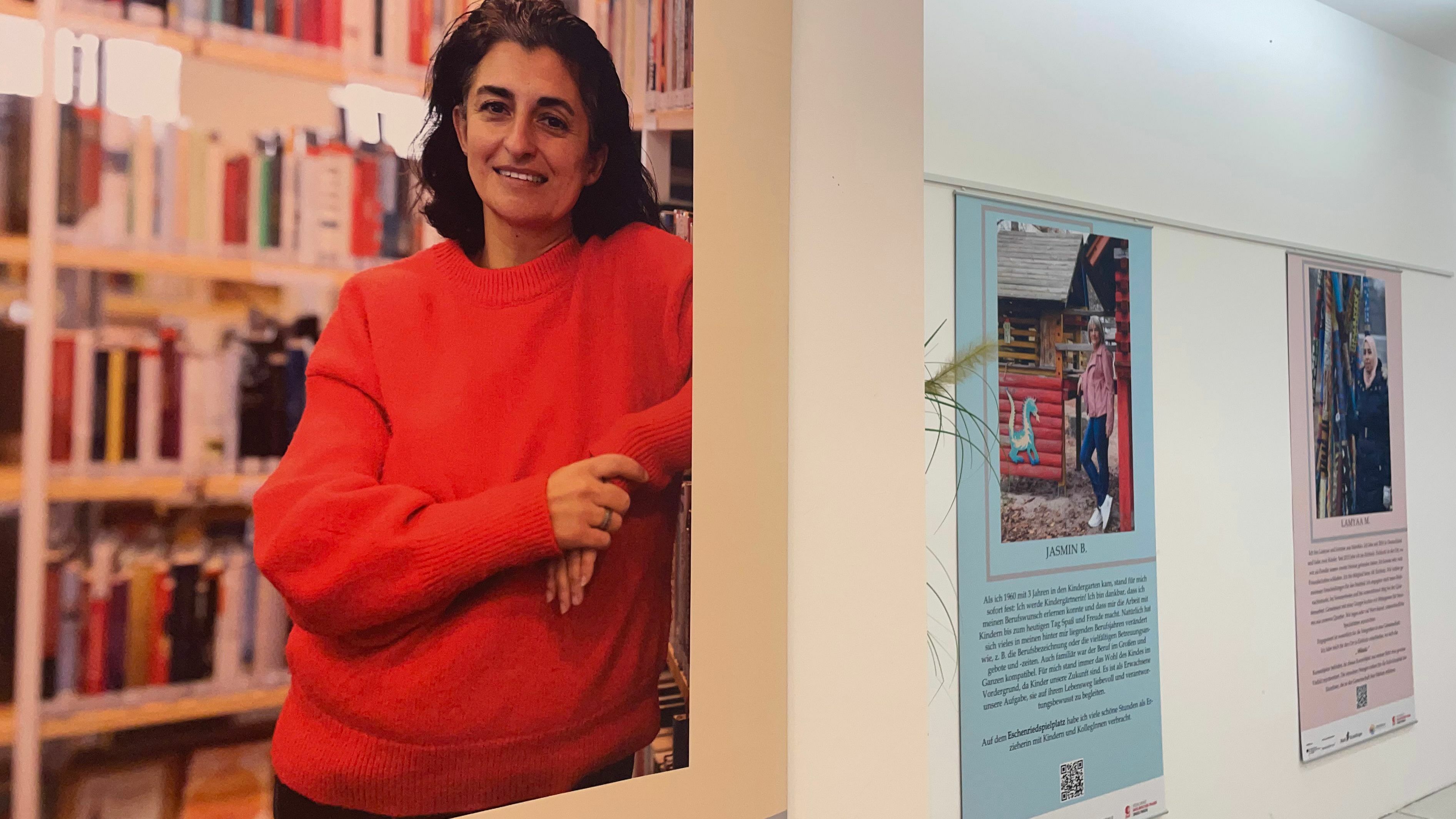 Die Ausstellung zeigt 17 Frauen die in Sindelfingen ihre Heimat gefunden haben. Bild: Gospodarczyk