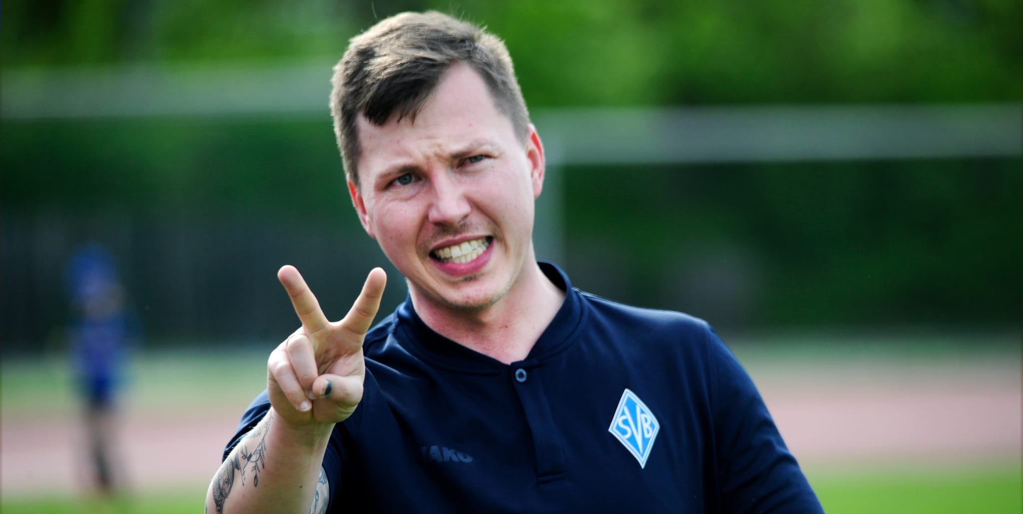 Thomas Siegmund. Zwei Tore reichen nicht zu einem Punkt. Bild: photostampe