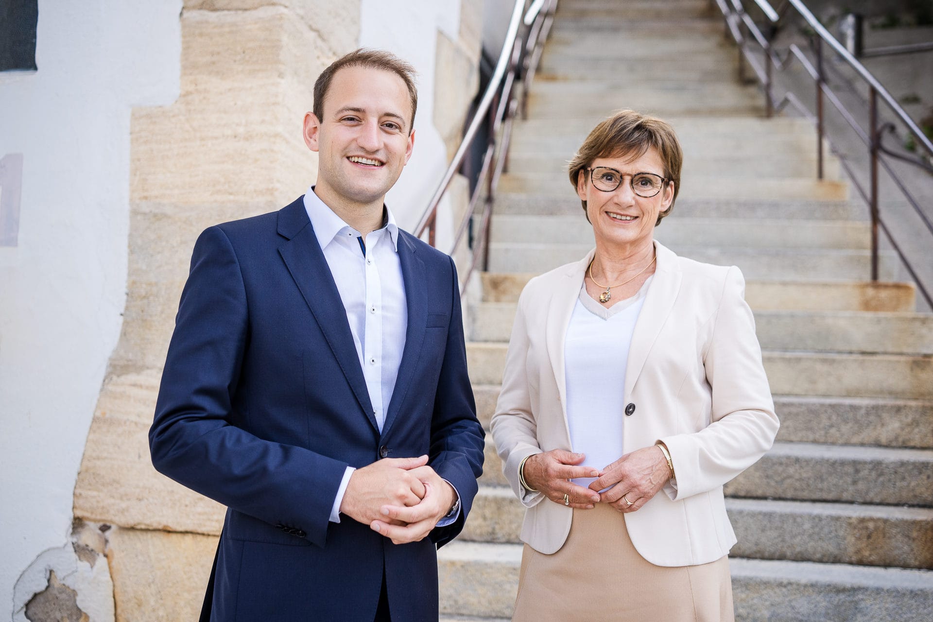 Der CDU-Kreisvorsitzende Dr. Matthias Miller und Sabine Kurtz.