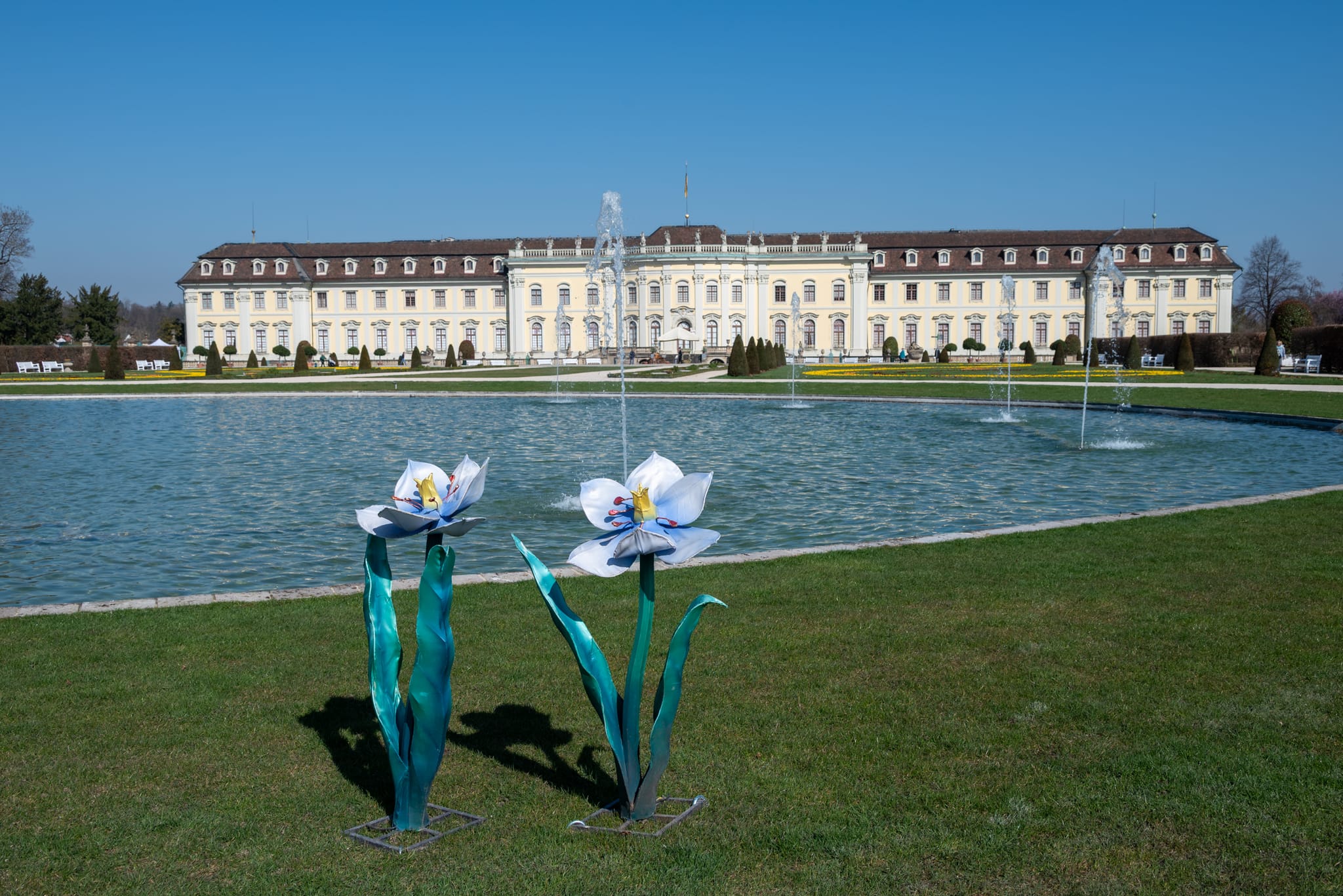 Das Residenzschloss Ludwigsburg ist Mittelpunkt des Blühenden Barocks.