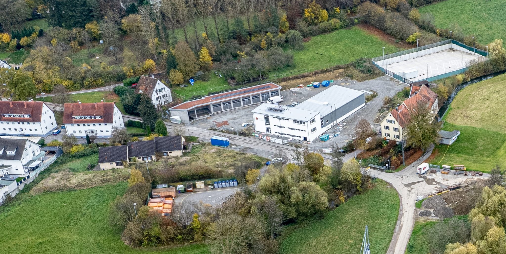 Im Zeitplan liegen die Arbeiten beim Neubau des Bauhofes in Grafenau.