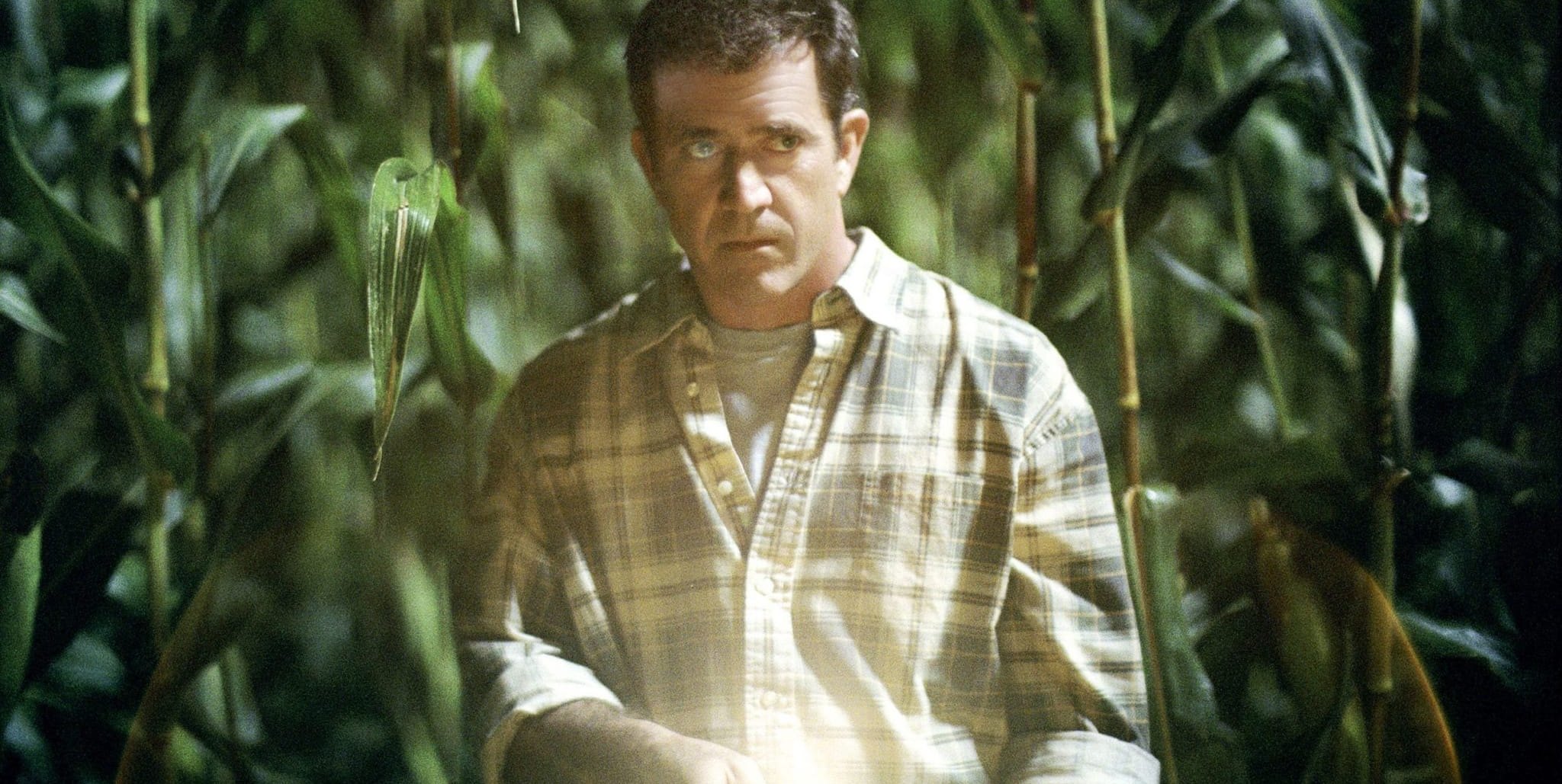 Mel Gibson hat eine verdammte Angst in „Signs - Zeichen“.