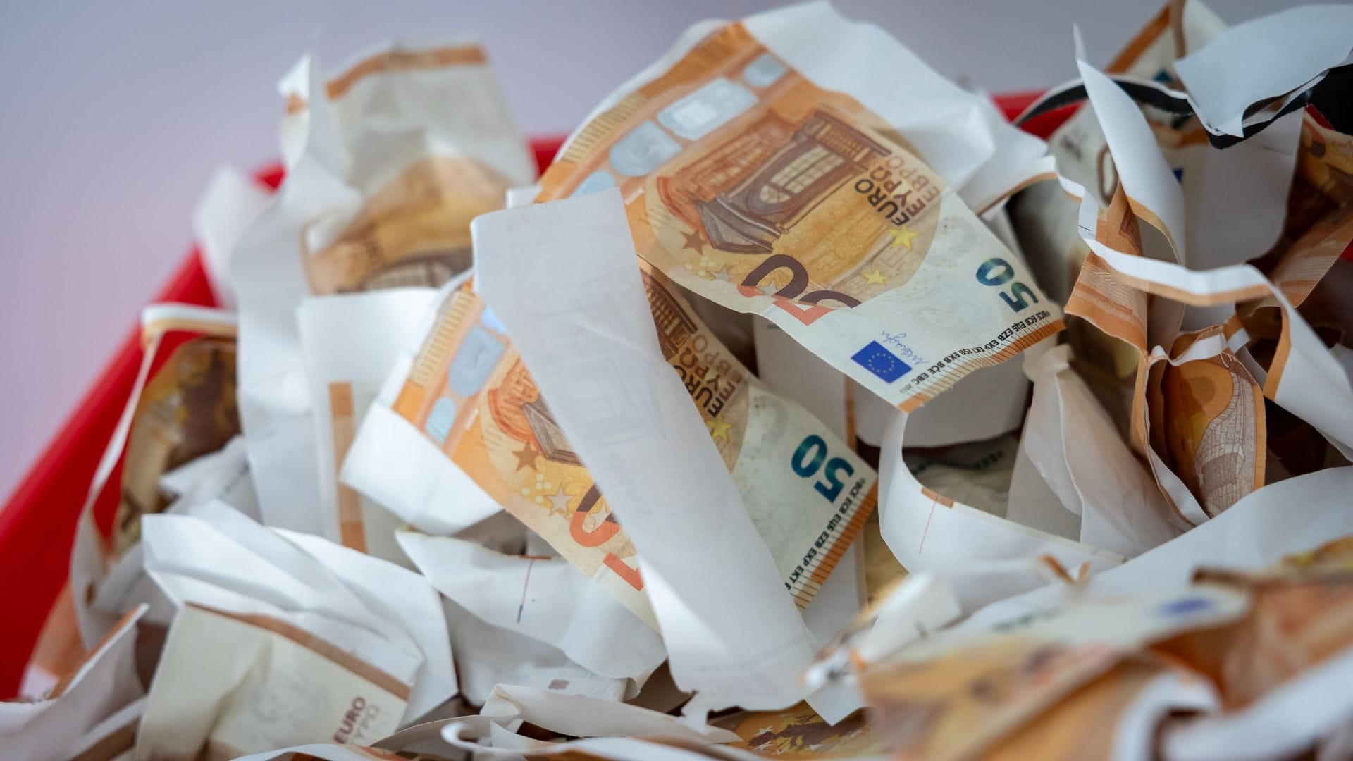 Beim Anfassen von Blüten merkt man den Unterschied zu echten Banknoten. (Archivbild)