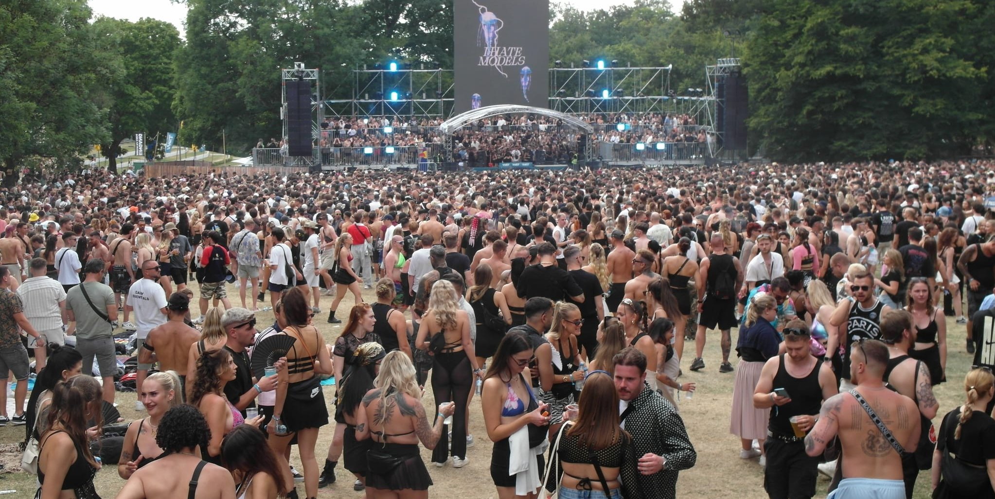 Pause beim Wet Festival.