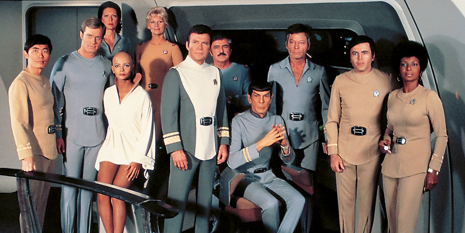 "Star Trek: Der Film": Auch an die neuen Uniformen an Bord des Raumschiffs Enterprise musste man sich 1979 erst noch gewöhnen.